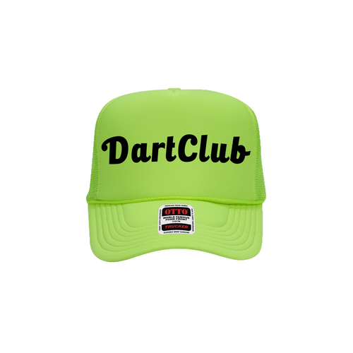 DartClub Drunkard Trucker in neon green - back view
