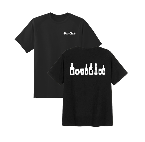 DartClub Assorted Drinks Tee in black - front view