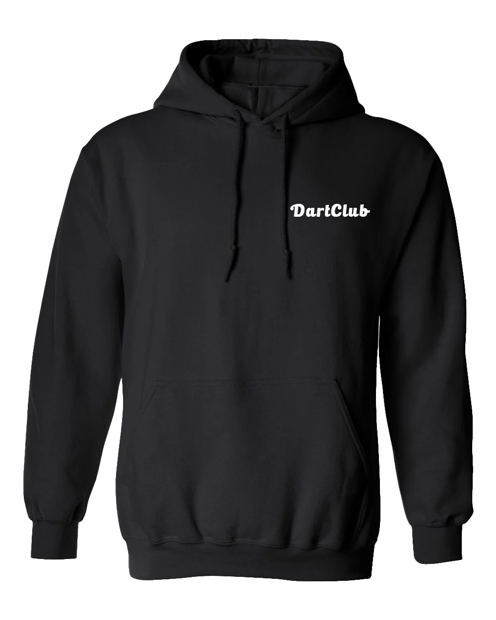 DartClub Collegiate Crest Hoodie in black - front view