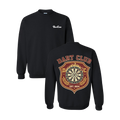 DartClub Collegiate Crest Sweatshirt in black - front view