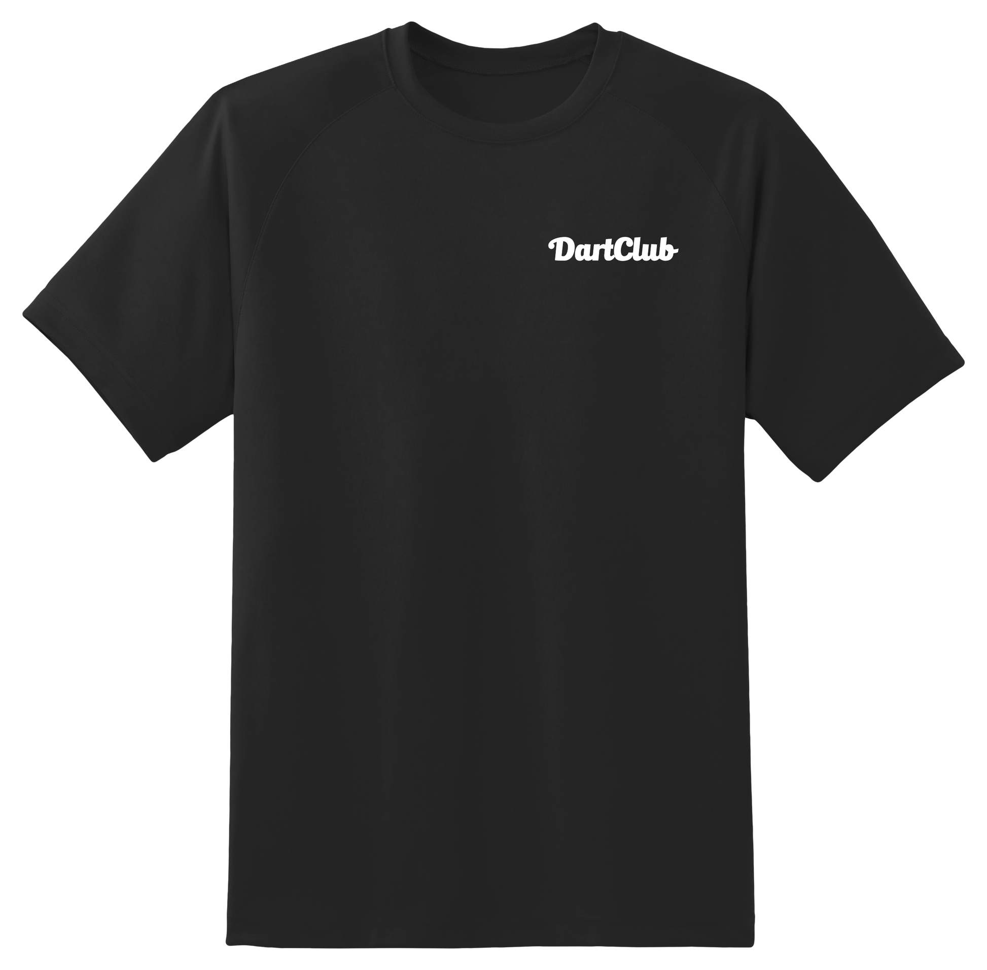 DartClub black tee front