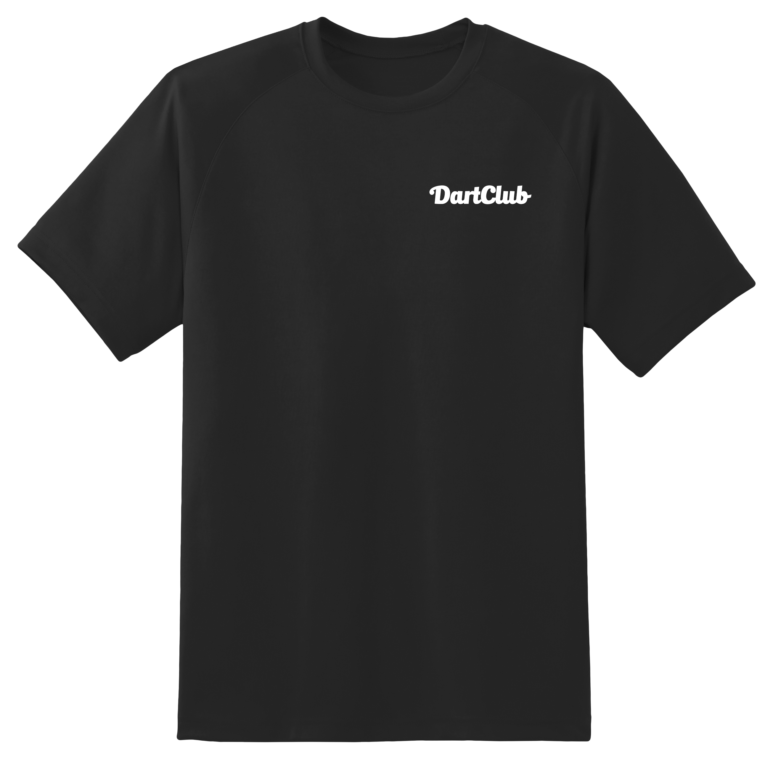 DartClub Collegiate Crest Tee in black - front view