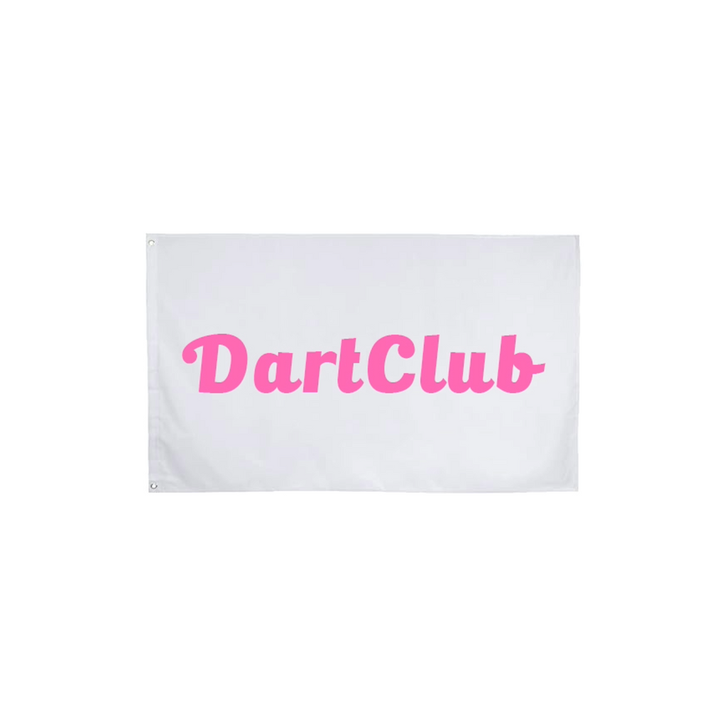DartClub White Flag in white - detail view