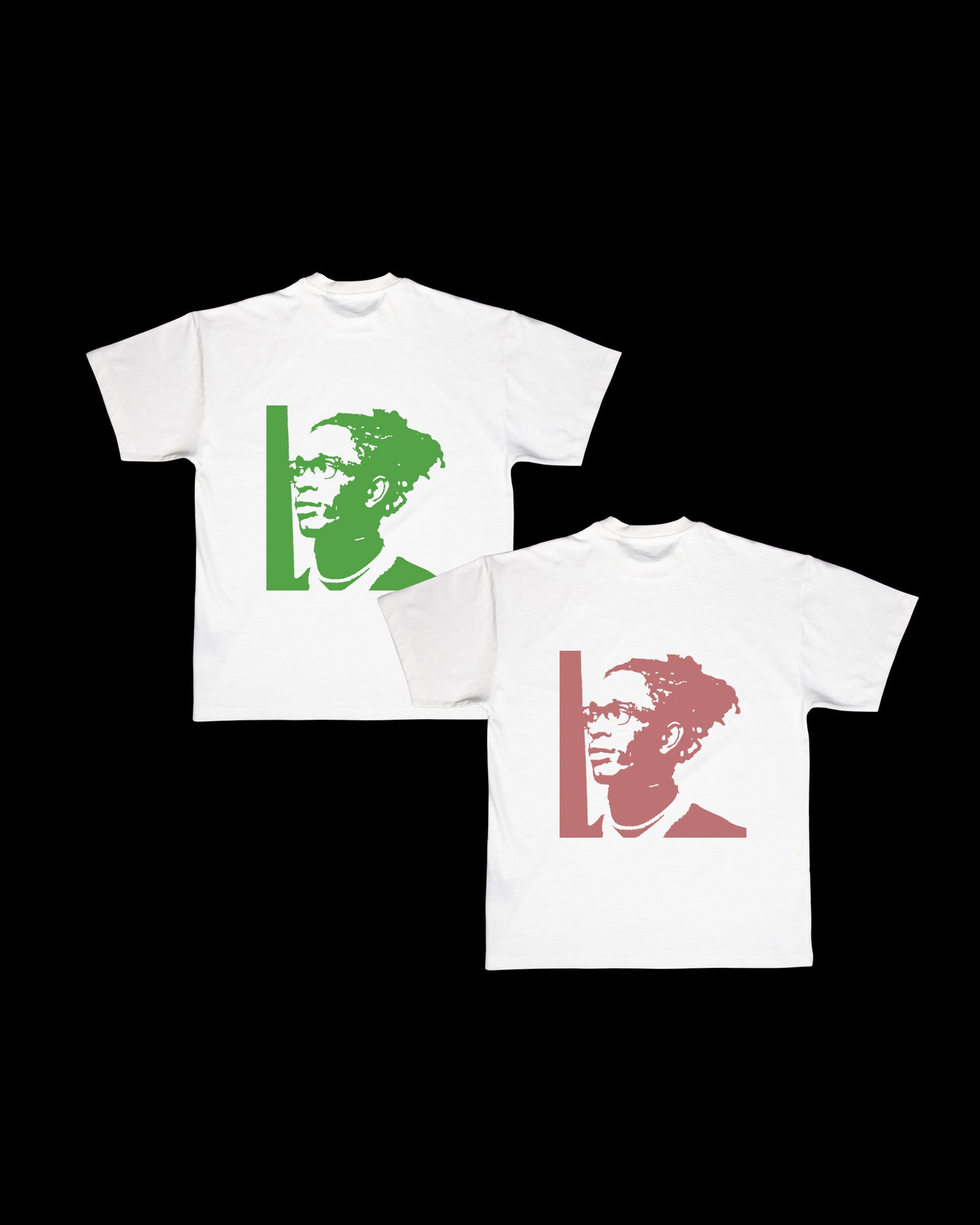 DartClub Young Thug Tee pink and green on white back