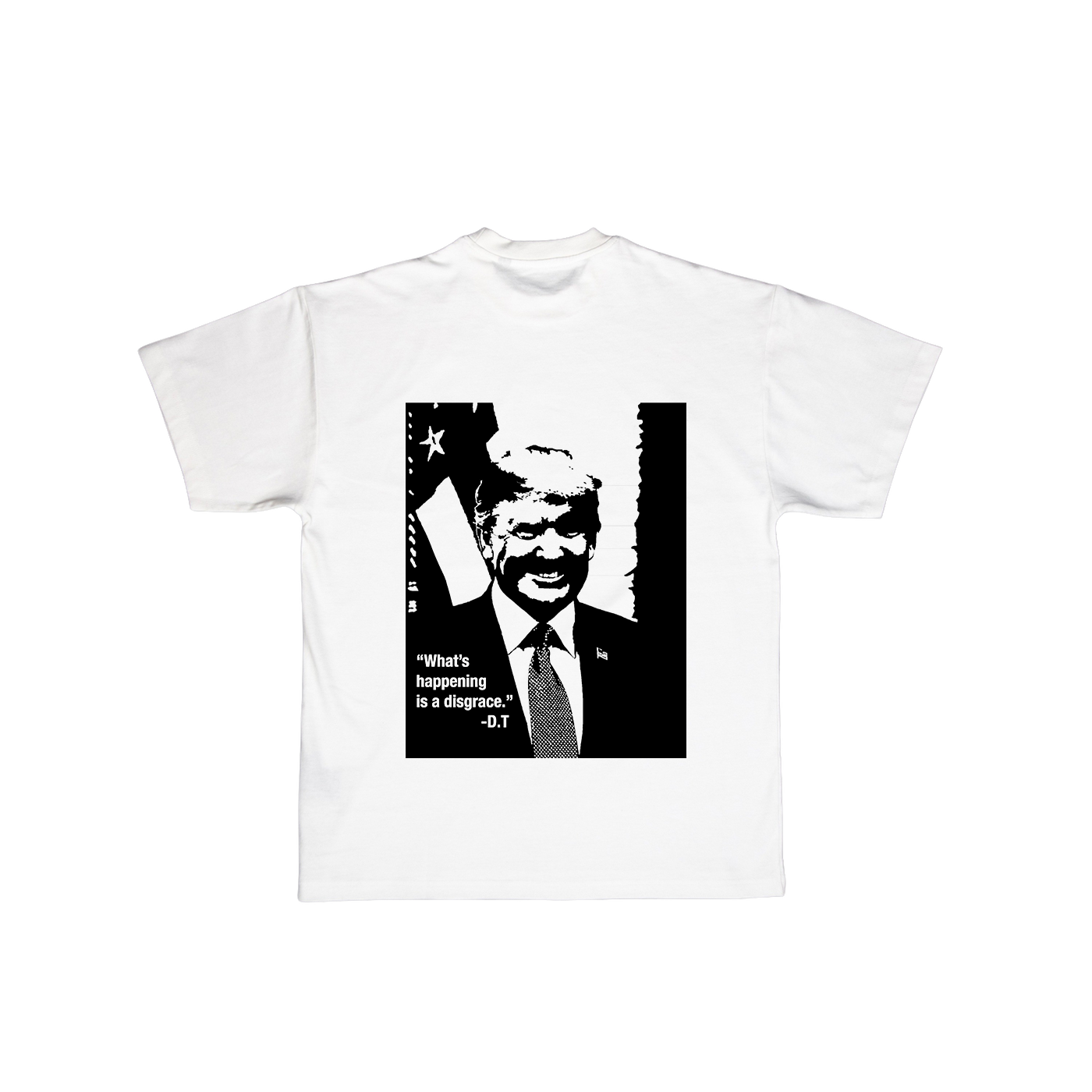 DartClub Trump Tee black and white back