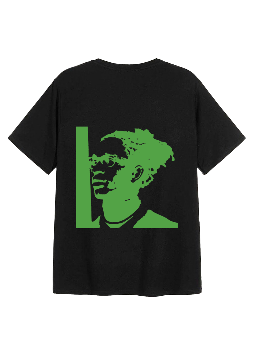 DartClub Young Thug Tee green on black back